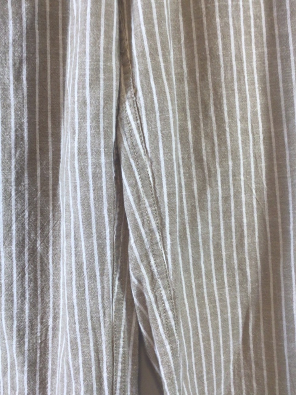 Beachlunchlounge Linen Pant Size Small Stripes Coastal Grandma Wide Leg Beachy - Picture 4 of 10